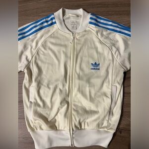 Adidas Off-White Blue Track Jacket